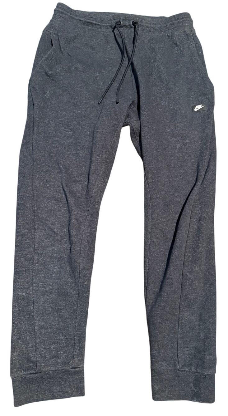 Nike Tech Fleece Joggers, Heather Charcoal Tapered Sweatpants, Men's Medium